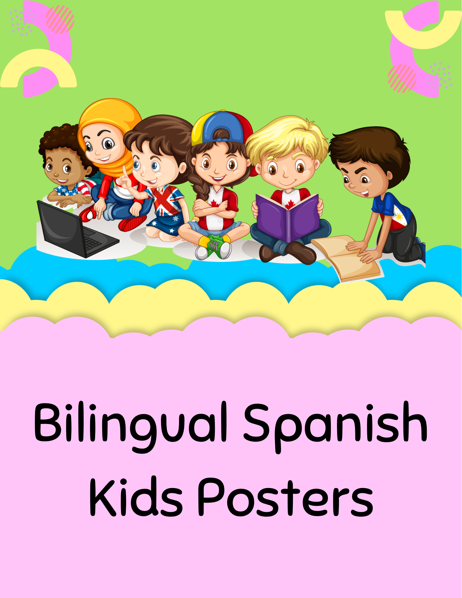 Bilingual English/Spanish Educational Posters for kids