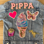 Pre Order Personalized Denim Jacket for Little Kid and Women